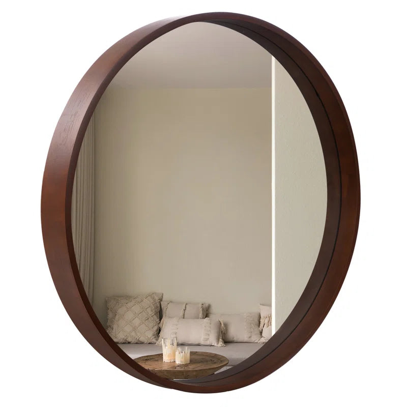 Miroir Rond en Bois pour une Décoration Unique - Rania