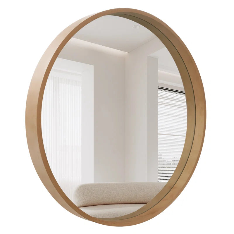 Miroir Rond en Bois pour une Décoration Unique - Rania