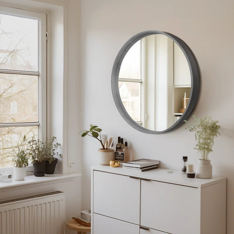 Miroir Rond en Bois pour une Décoration Unique - Rania