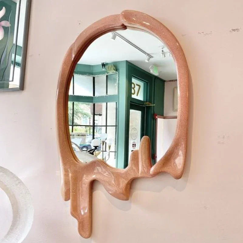 Luxury Decorative Wall Mirrors Aesthetic Bedroom Cosmetic Modern Wall Mirrors Vanity Shower Custom-made Aynalar Room Decoration