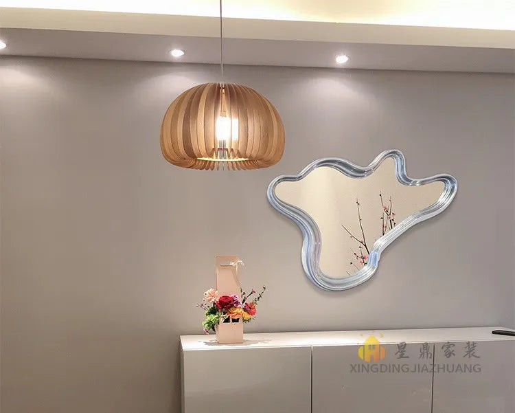 Irregular Wall Mirror Art Makeup Nordic Design Mirror Wall Mount Creative Aesthetic Dekoracyjne Lustra Decoration Living Room