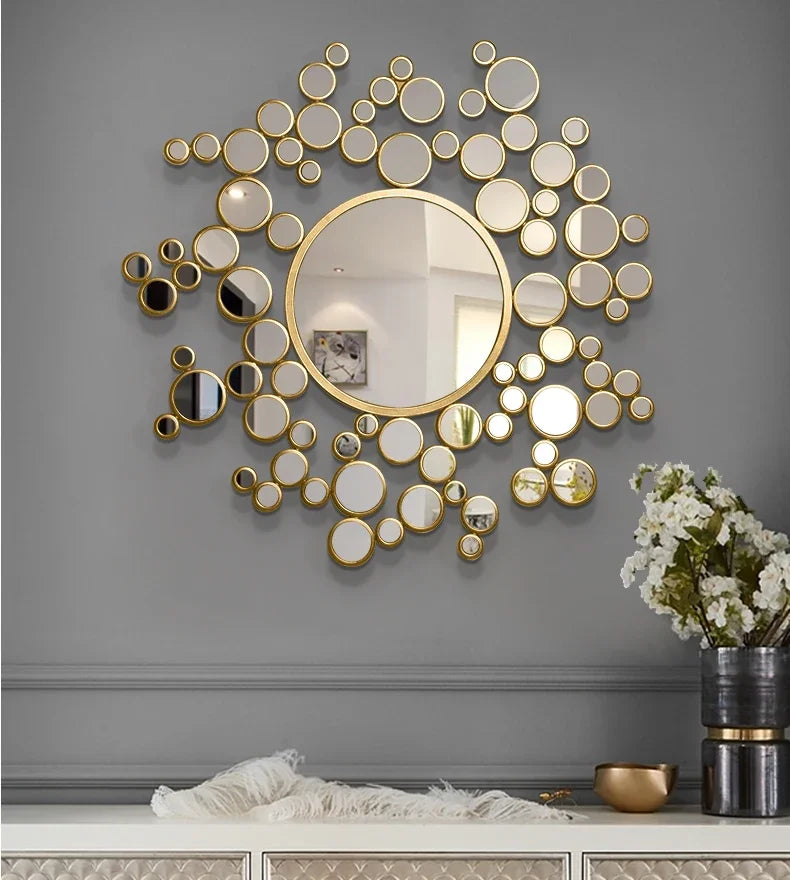 Irregular Aesthetic Decorative Mirror Living Room Large Wall Mirror Home Design Luxury Custom-made Miroir Chambre Wall Decor