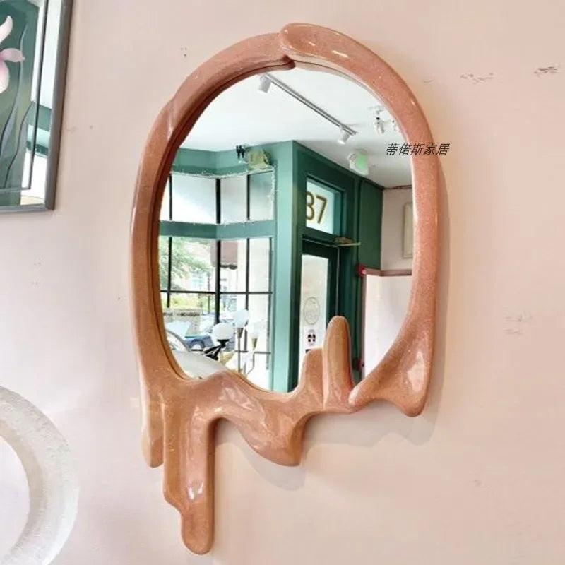 Luxury Decorative Wall Mirrors Aesthetic Bedroom Cosmetic Modern Wall Mirrors Vanity Shower Custom-made Aynalar Room Decoration