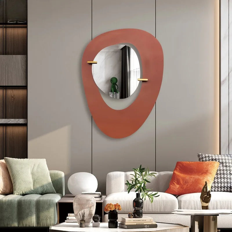 Decorative Mirror Wall Sticker Art Interior Round Adhesive Mirrors Bathroom Large Home Decor Makeup House Room Decoration