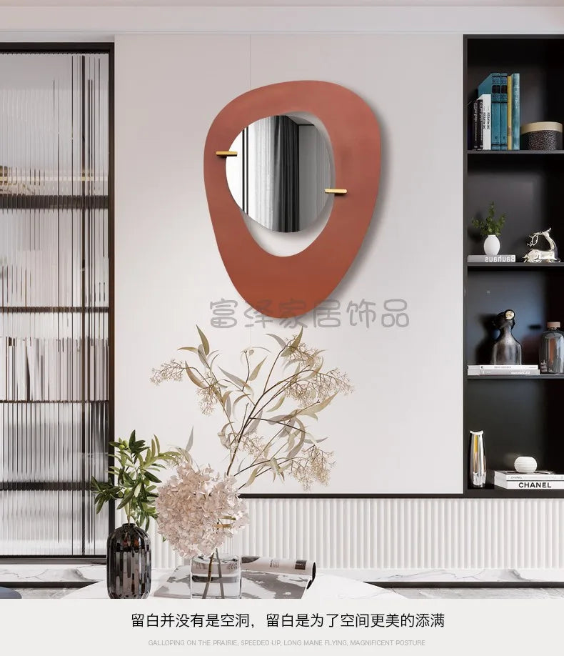 Decorative Mirror Wall Sticker Art Interior Round Adhesive Mirrors Bathroom Large Home Decor Makeup House Room Decoration