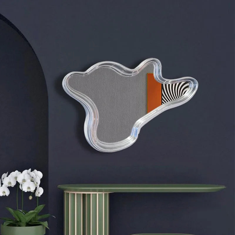 Irregular Wall Mirror Art Makeup Nordic Design Mirror Wall Mount Creative Aesthetic Dekoracyjne Lustra Decoration Living Room