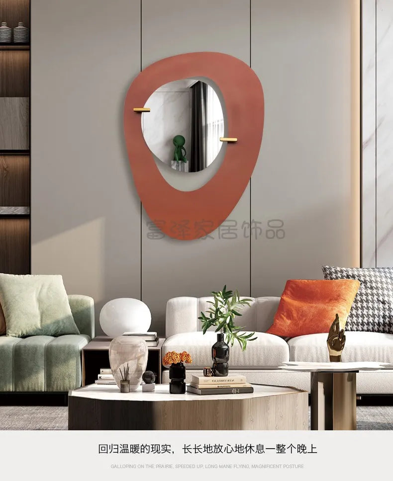 Decorative Mirror Wall Sticker Art Interior Round Adhesive Mirrors Bathroom Large Home Decor Makeup House Room Decoration