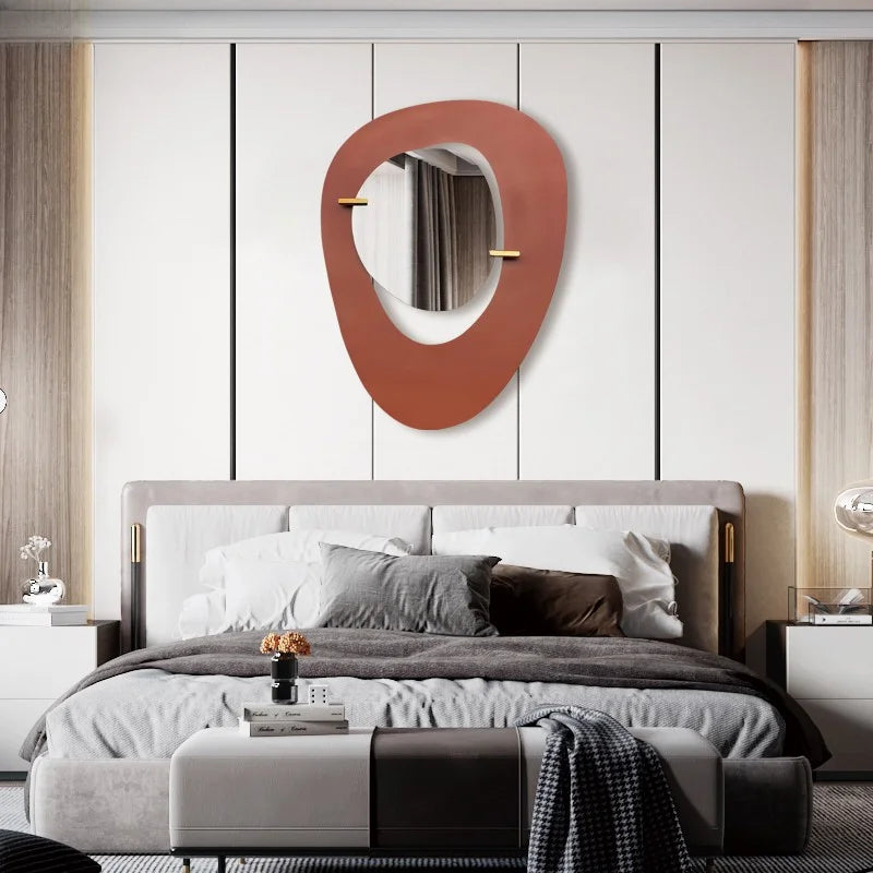 Decorative Mirror Wall Sticker Art Interior Round Adhesive Mirrors Bathroom Large Home Decor Makeup House Room Decoration