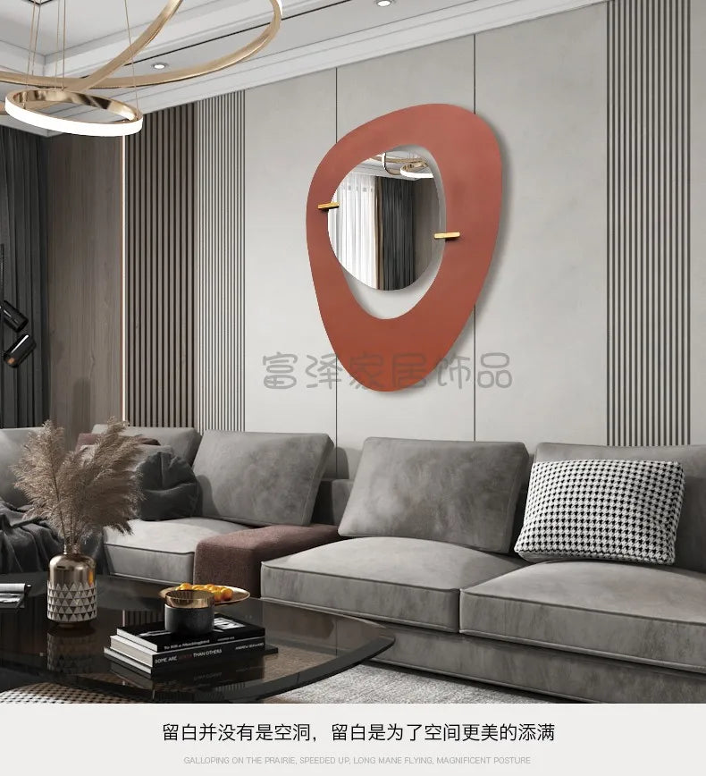 Decorative Mirror Wall Sticker Art Interior Round Adhesive Mirrors Bathroom Large Home Decor Makeup House Room Decoration