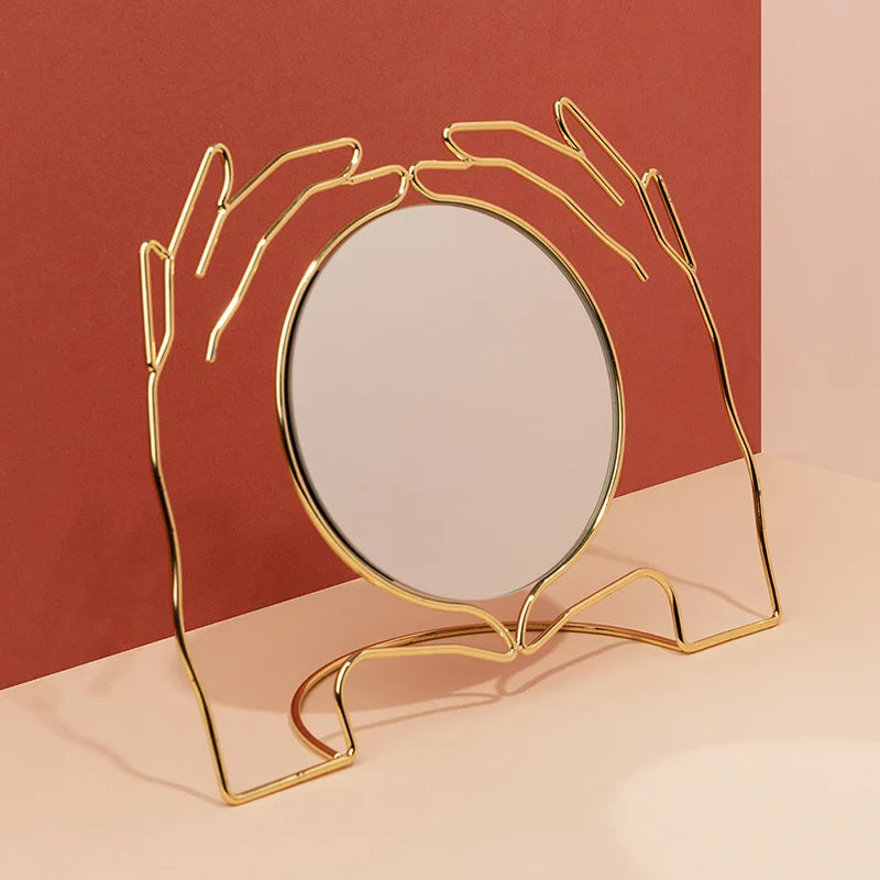 Miroir Artistique – Miroir Créatif en Métal pour Salle de Bain et Table de Chevet