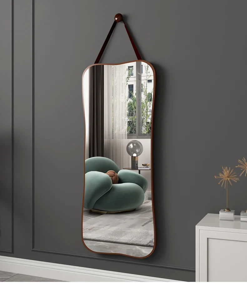 Creative Modern Mirror Bathroom Art Makeup Nordic Round Mirror Design Full Length Hanging Dekoracyjne Lustra Decoration Home