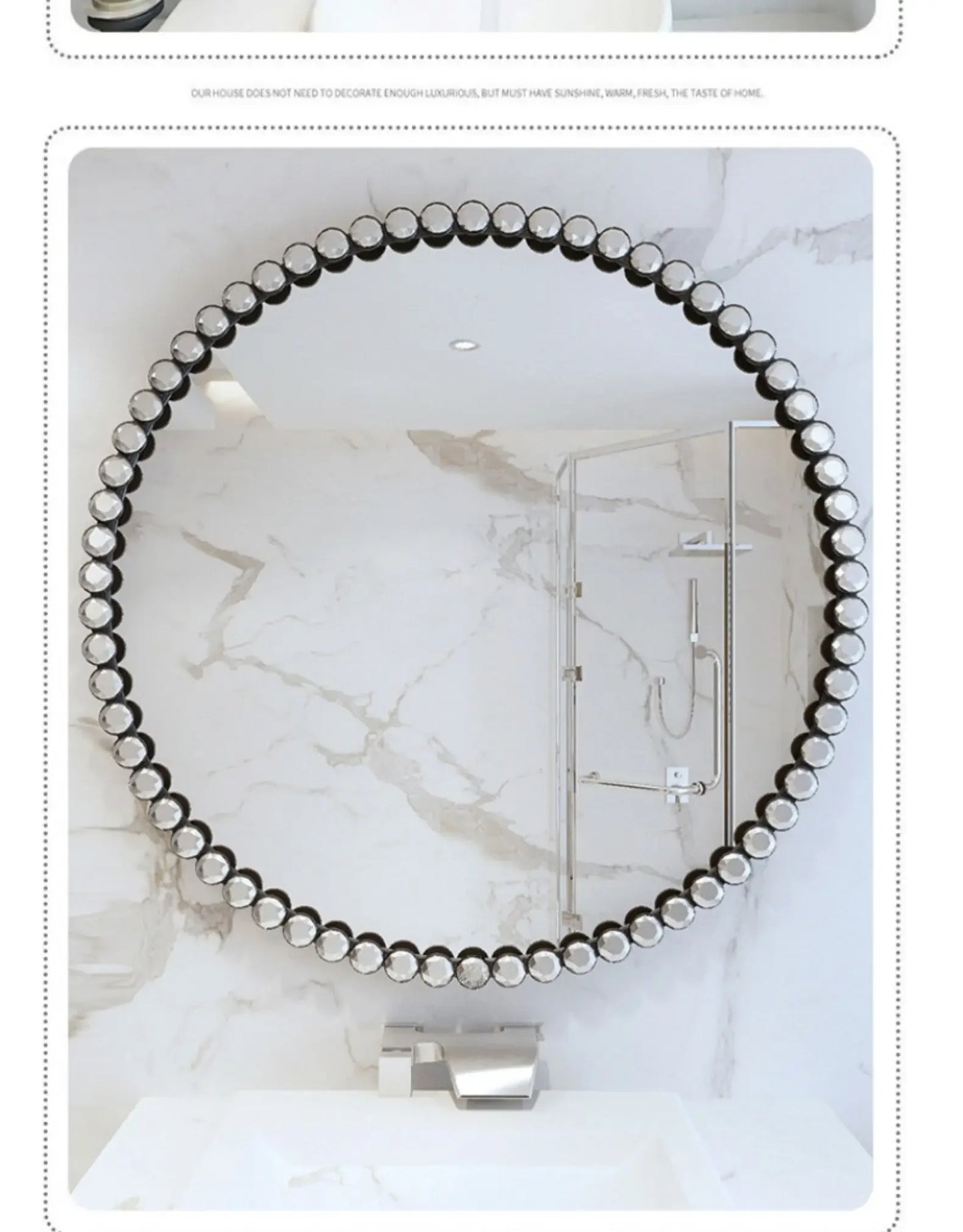 Bathroom Decorative Wall Mirrors Aesthetic Room Shower Shaving Large Makeup Mirror Bedroom Modern Decor Espejo Joyero Home Decor