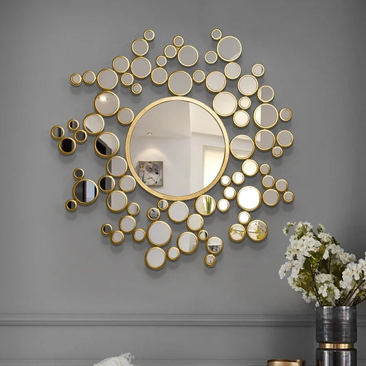 Irregular Aesthetic Decorative Mirror Living Room Large Wall Mirror Home Design Luxury Custom-made Miroir Chambre Wall Decor