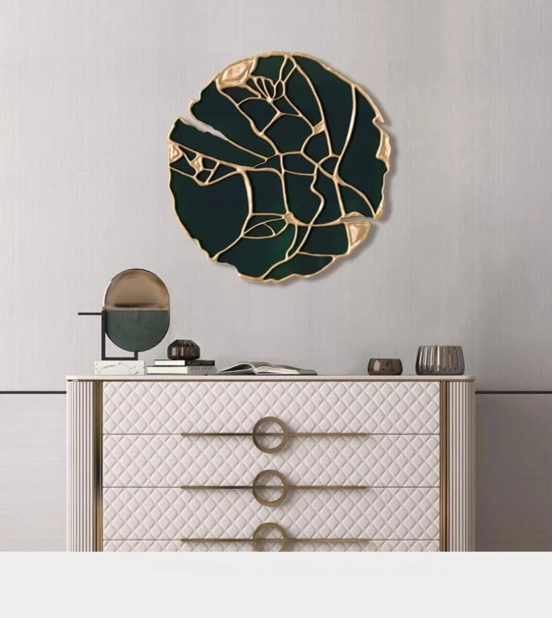 Miroir Mural Rond pour Salon | Miroir de Taille Complète au Design Esthétique