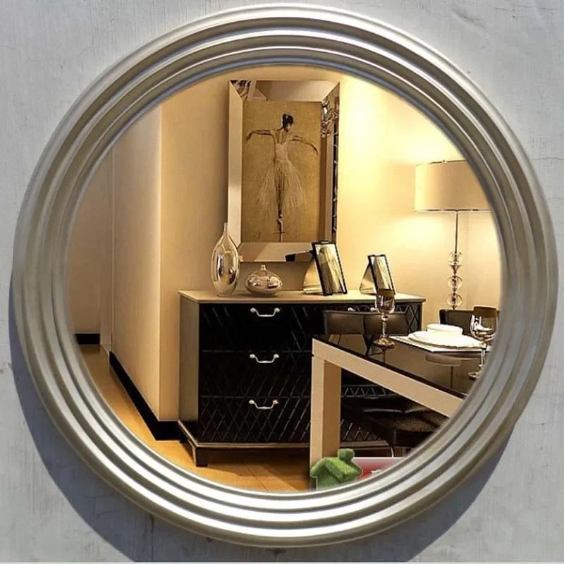 Gold Decorative Wall Mirror Nordic Modern Style Bathroom Decorative Mirror Designer Glass Hairdresser Espejo Aumento Wall Decor