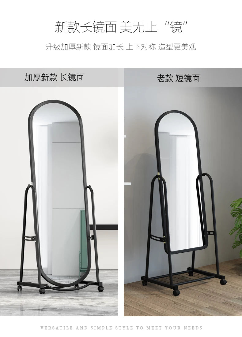 Luxury Korean Bathroom Mirrors Aesthetic Vanity Creative Full Length Makeup Mirror Creative Free Shipping Spiegels Home Decor