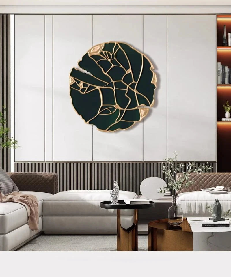 Miroir Mural Rond pour Salon | Miroir de Taille Complète au Design Esthétique