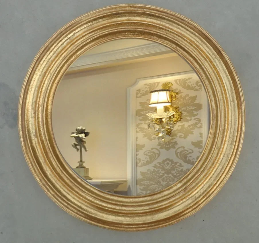 Gold Decorative Wall Mirror Nordic Modern Style Bathroom Decorative Mirror Designer Glass Hairdresser Espejo Aumento Wall Decor