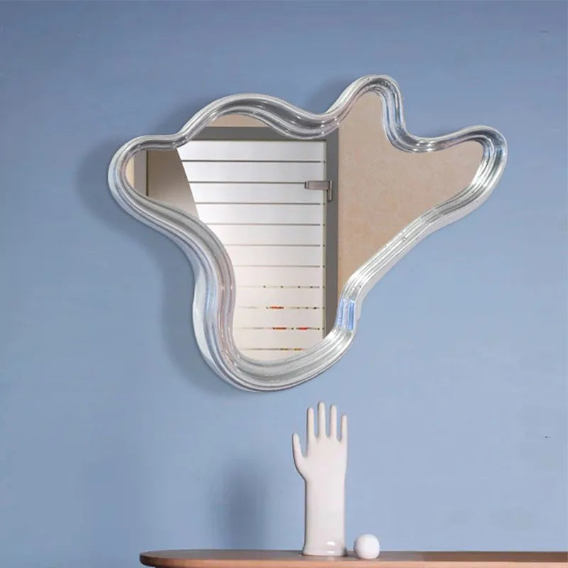 Irregular Wall Mirror Art Makeup Nordic Design Mirror Wall Mount Creative Aesthetic Dekoracyjne Lustra Decoration Living Room