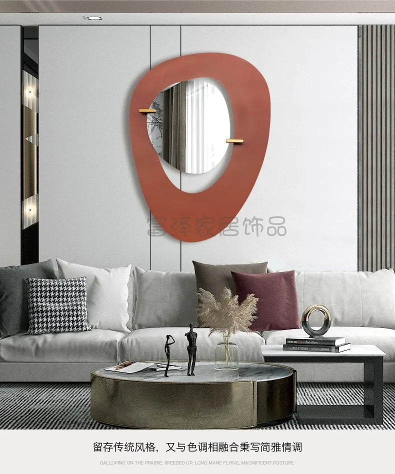 Decorative Mirror Wall Sticker Art Interior Round Adhesive Mirrors Bathroom Large Home Decor Makeup House Room Decoration