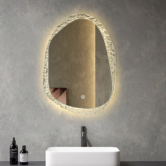 Irregular Nordic Mirror Blocks Light Makeup Modern Full Body Mirror Luxury Bedroom Cute Espejos Decorativos Household Products