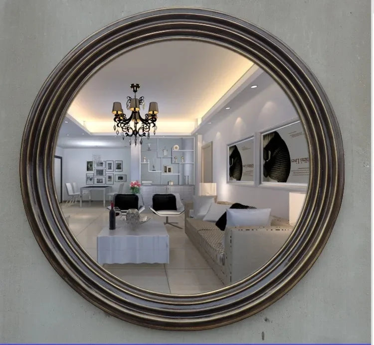 Gold Decorative Wall Mirror Nordic Modern Style Bathroom Decorative Mirror Designer Glass Hairdresser Espejo Aumento Wall Decor