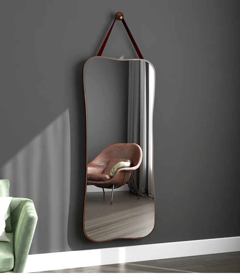 Creative Modern Mirror Bathroom Art Makeup Nordic Round Mirror Design Full Length Hanging Dekoracyjne Lustra Decoration Home