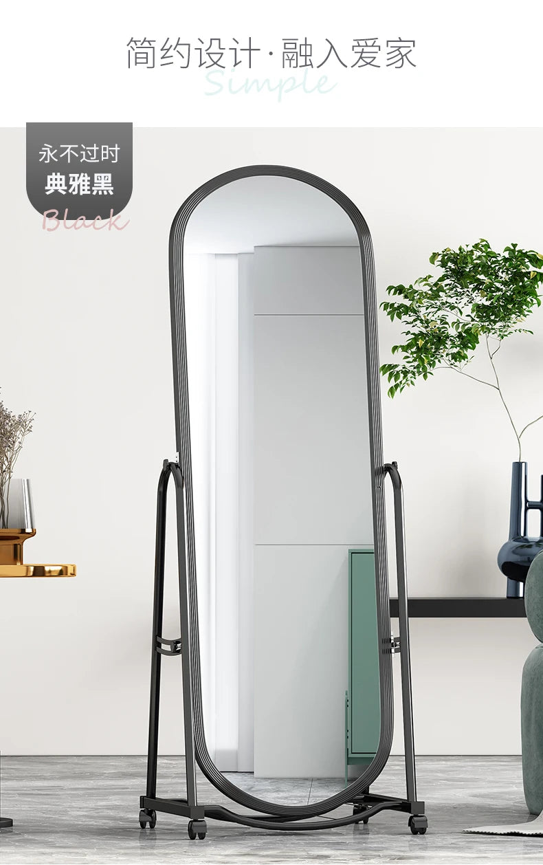 Luxury Korean Bathroom Mirrors Aesthetic Vanity Creative Full Length Makeup Mirror Creative Free Shipping Spiegels Home Decor